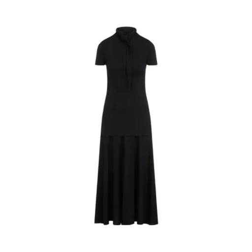 Jil Sander High-Neck Midi Dress