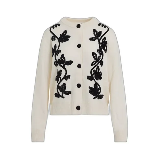 Jil Sander Floral Embroidered Cardigan