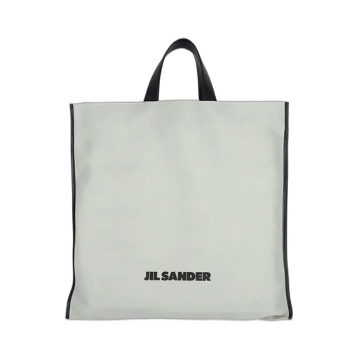 Jil Sander Logo Printed Tote Bag