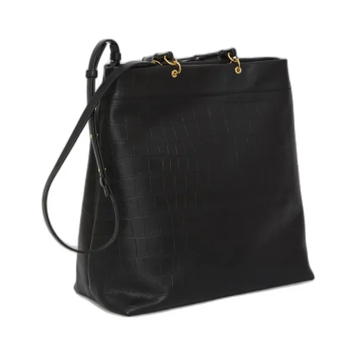 Jil Sander Embossed Bamboo Tote Bag