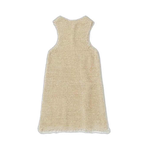Jil Sander Frayed Hem Knitted Dress