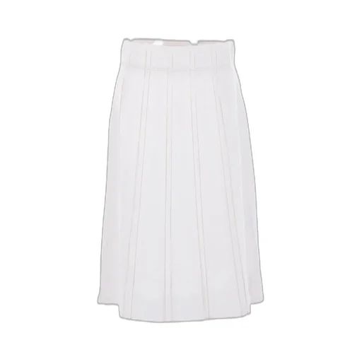 Jil Sander High Waist Pleated Midi Skirt