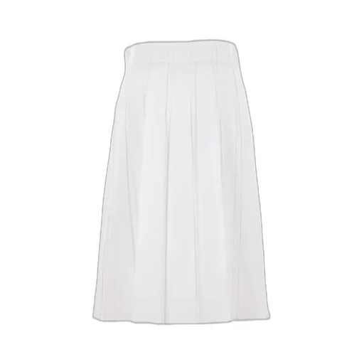 Jil Sander High Waist Pleated Midi Skirt