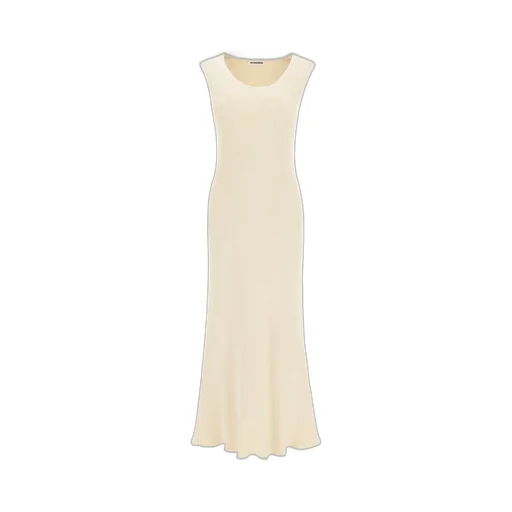 Jil Sander Scoop Neck Ribbed-Knit Dress