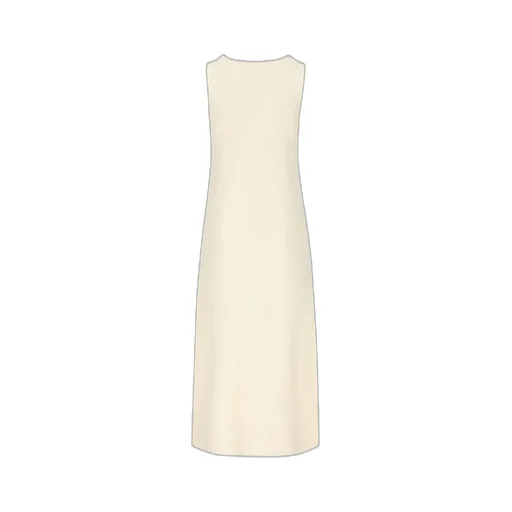 Jil Sander V-Neck Buttoned Ribbed Midi Dress