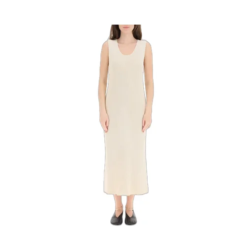 Jil Sander Scoop Neck Ribbed-Knit Dress