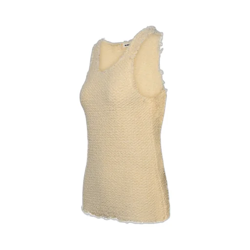 Jil Sander Frayed Hem Tweed Tank Top