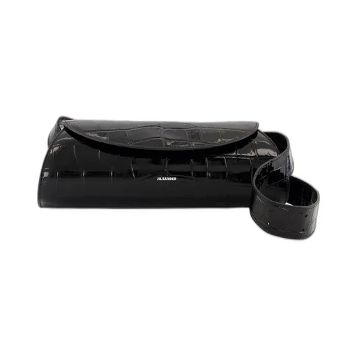 Jil Sander Cannolo Embossed Small Shoulder Bag
