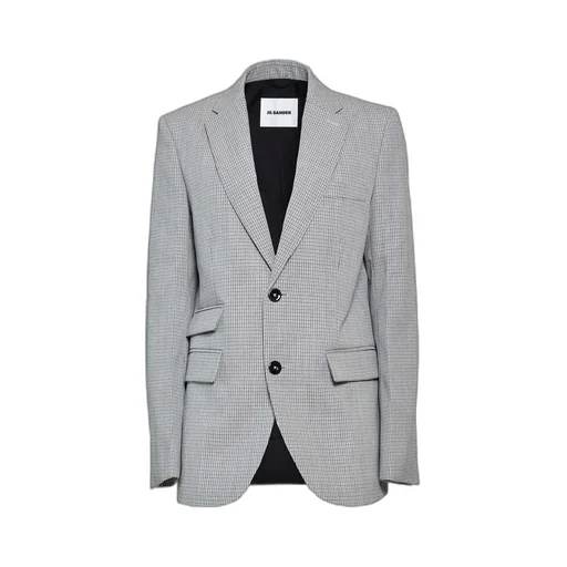 Jil Sander Single-Breasted Checked Blazer