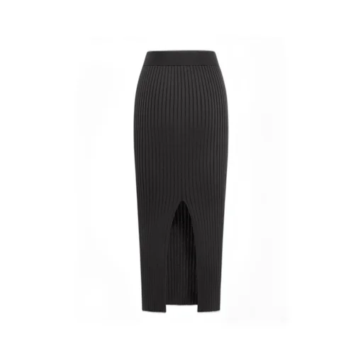 Jil Sander Ribbed-Knit Pull-On Midi Skirt