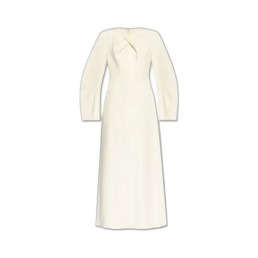 Jil Sander Knot-Detail Textuered Maxi Dress