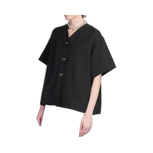 Jil Sander Short-Sleeved V-Neck Shirt