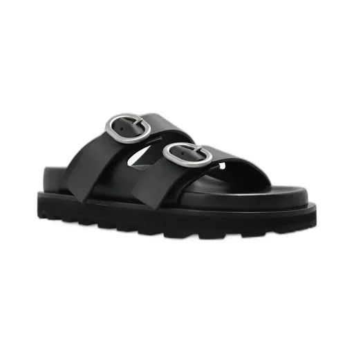 Jil Sander Buckle Detailed Flat Sandals