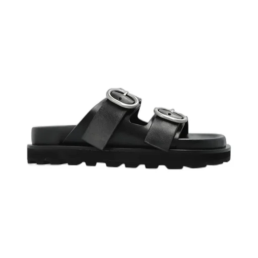 Jil Sander Buckle Detailed Flat Sandals