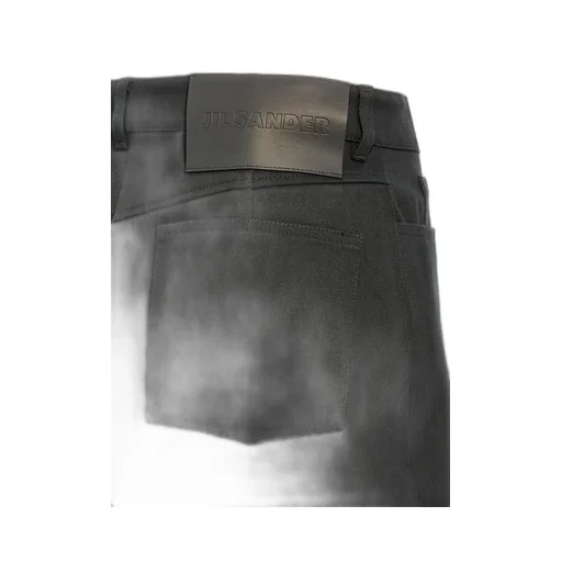 Jil Sander Logo Patch Denim Skirt
