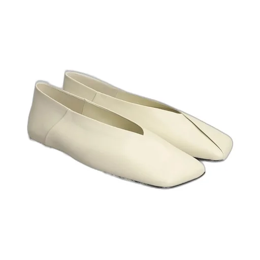 Jil Sander Square-Toe Ballerina Shoes