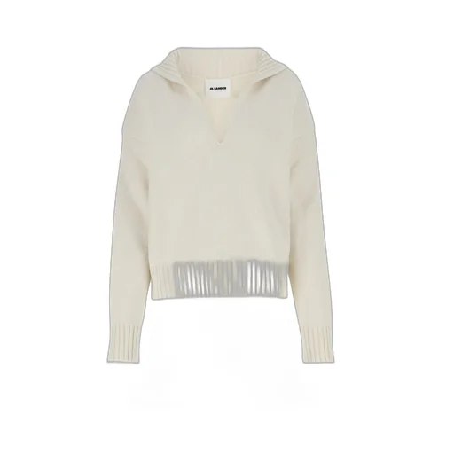 Jil Sander	Long Sleeved Split-Neck Jumper