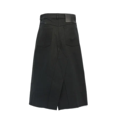 Jil Sander Logo Patch Denim Skirt