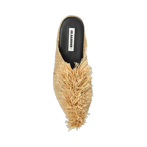 Jil Sander Fringed Slippers