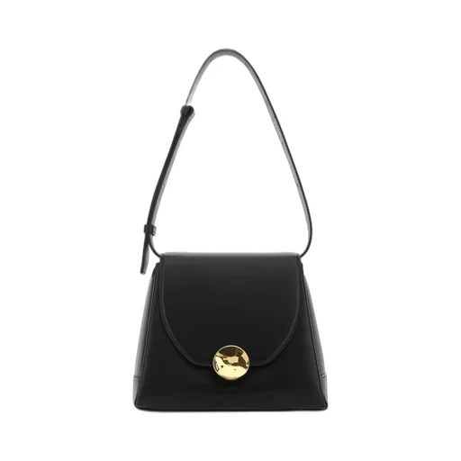 Jil Sander Logo Detailed Foldover Shoulder Bag