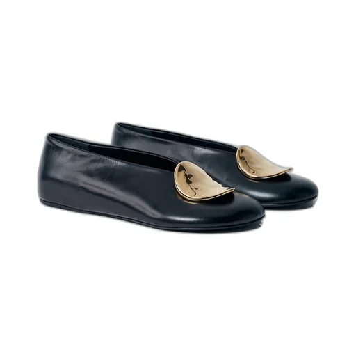 Jil Sander Round Toe Ballerina Shoes