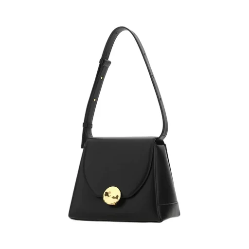 Jil Sander Logo Detailed Foldover Shoulder Bag