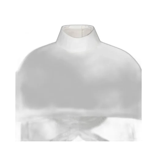 Jil Sander Lace Detailed Curved Hem Cape Top