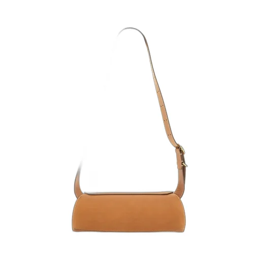 Jil Sander Logo Debossed Shoulder Bag