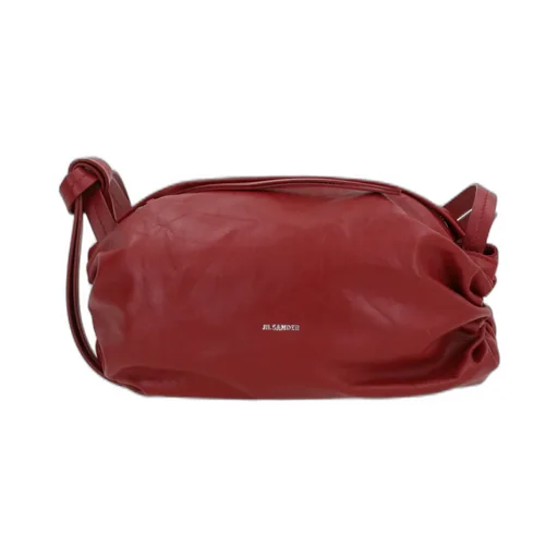 Jil Sander Logo Printed Shoulder Bag