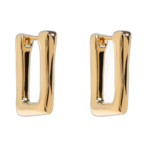 Jil Sander Rectangular Hoop Earrings