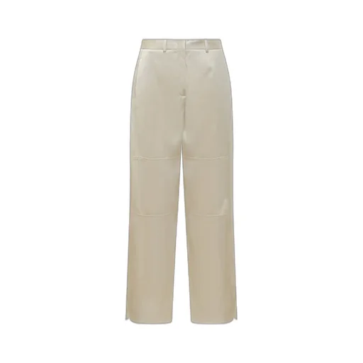 Jil Sander Side Slits Twill Trousers