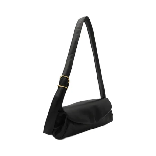 Jil Sander Large Cannolo Foldover Top Shoulder Bag