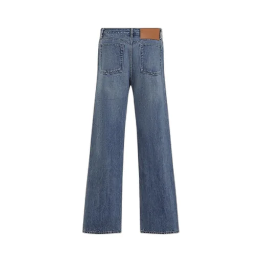 Jil Sander Logo Patch Straight Leg Jeans