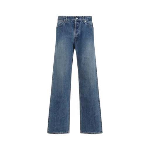 Jil Sander Logo Patch Straight Leg Jeans