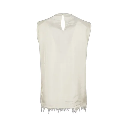 Jil Sander Raw-Cut Edge Sleeveless Top