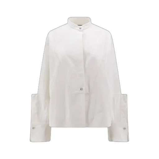 Jil Sander Band-Collar Long-Sleeved Shirt