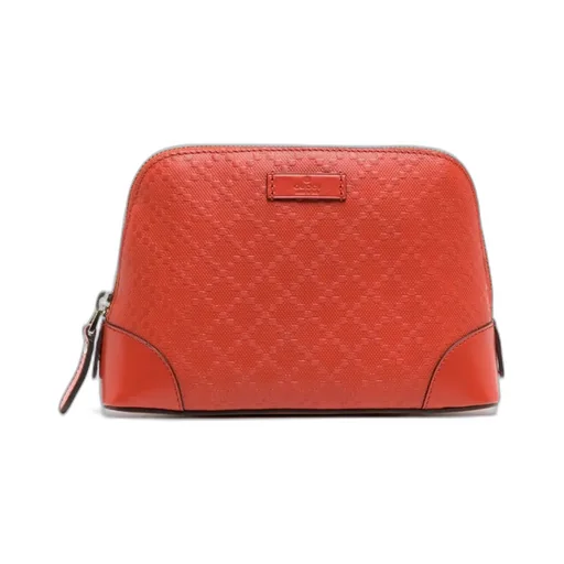 Gucci Embossed Logo Patch Cosmetic Bag