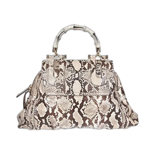 Gucci Embossed Pop Bamboo Tote Bag