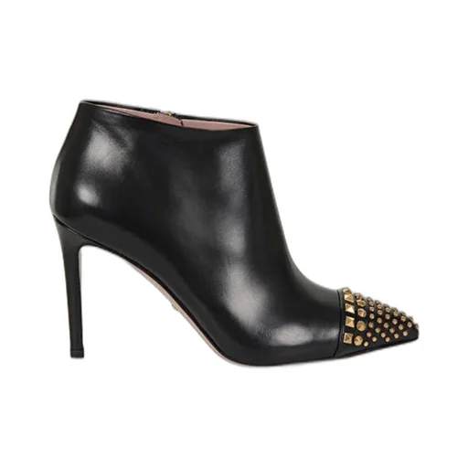 Gucci Side Zipped Studded Ankle Boots