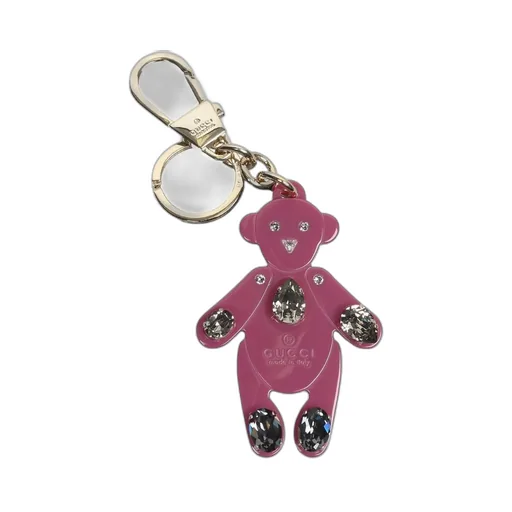 Gucci Embellished Teddy Bear Key Ring Charm