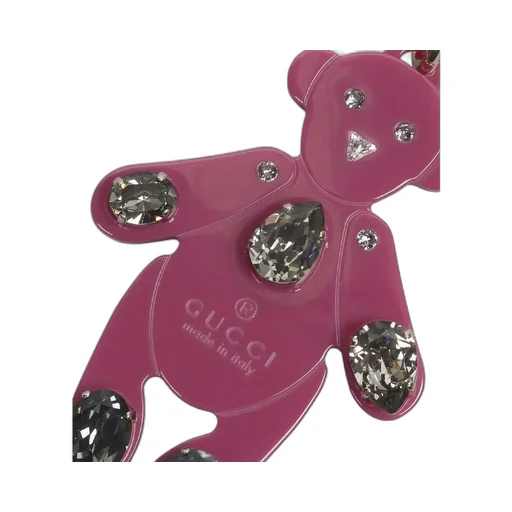 Gucci Embellished Teddy Bear Key Ring Charm