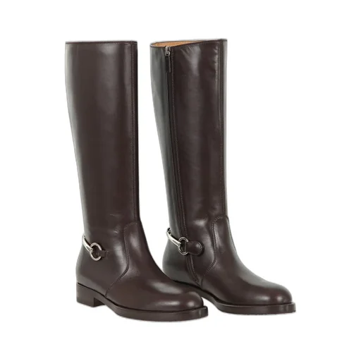 Gucci Round Toe Knee Length Boots