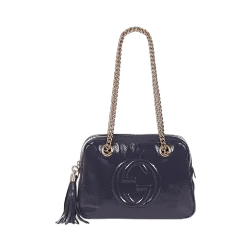 Gucci Logo Embossed Soho Shoulder Bag