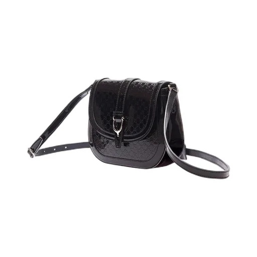 Gucci Embossed Saddle Bag