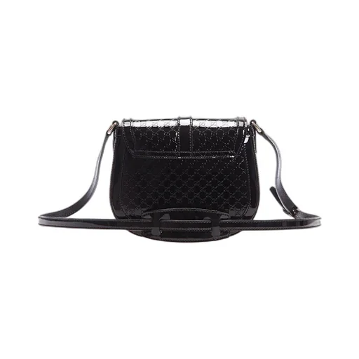 Gucci Embossed Saddle Bag