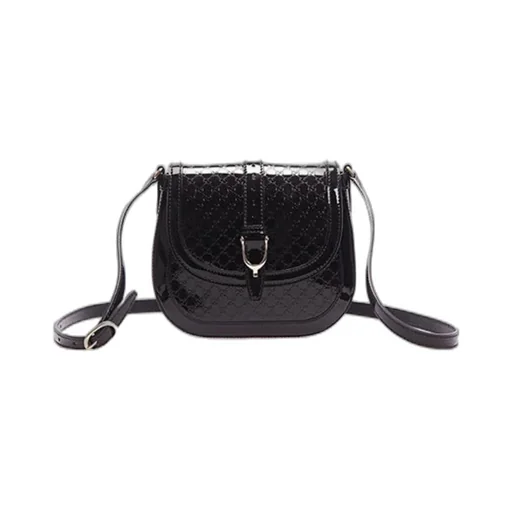 Gucci Embossed Saddle Bag