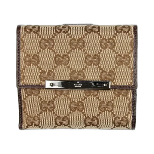 Gucci Gg Monogram Compact Wallet