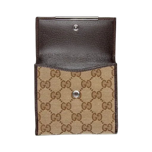 Gucci Gg Monogram Compact Wallet