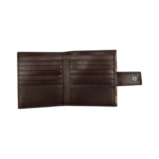 Gucci Gg Monogram Compact Wallet