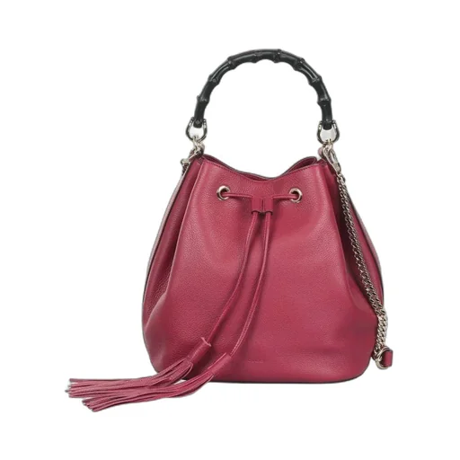 Gucci Tassel Detailed Miss Bamboo Bucket Bag